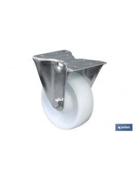 RUEDA NYLON FIJA Ø80X30MM...