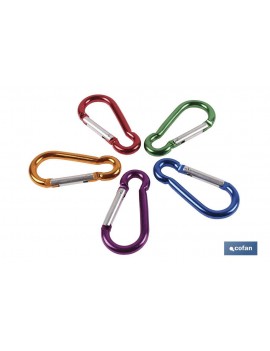 MOSQUETÓN ALUMINIO COLORES...