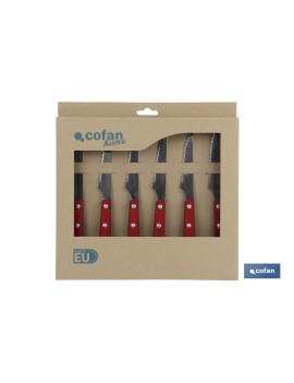 PACK 6 CUCHILLOS CHULETEROS...