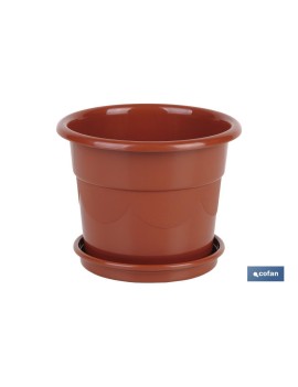 MACETA DALIA COLOR MARRON...