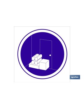 SEÑAL ADHESIVA 210X210...