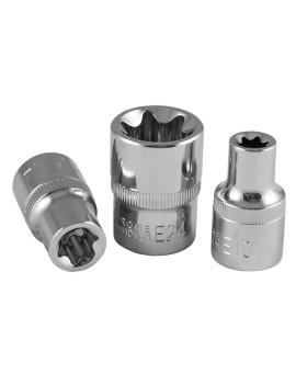 VASO DE 1/2" TORX E20 CROMADO