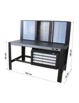 MESA DE TRABAJO CON 4...