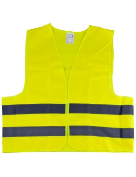 CHALECO AMARILLO CON BANDA...