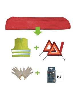 KIT EMERGENCIA BOLSA ROJA +...