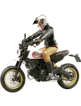 BRUDER MOTOCICLETA CON PILOTO