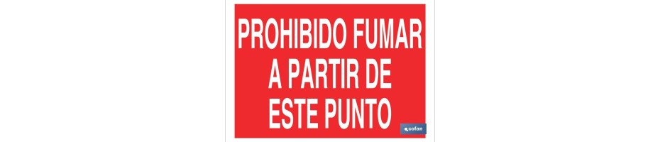 Prohibido fumar a partir de este punto