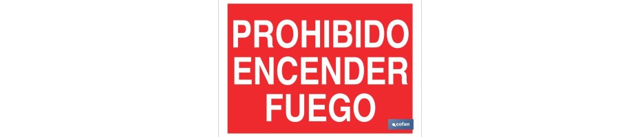 Prohibido encender fuego