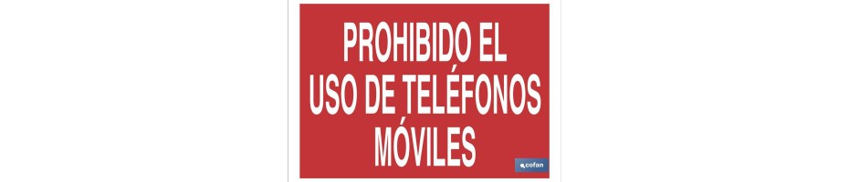 Prohibido el uso de teléfonos móviles