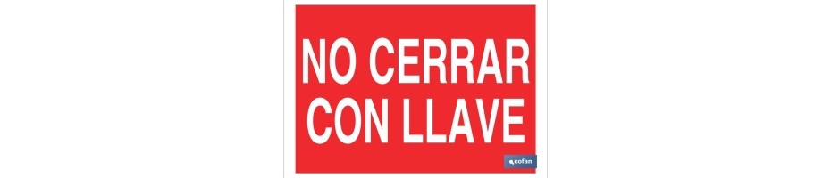 No cerrar con llave