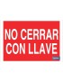 No cerrar con llave