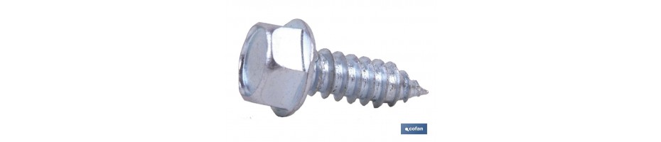 Tornillo Roscachapa Cabeza Hexagonal con Arandela Estampada Zincado