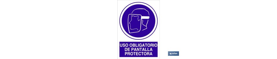 Uso obligatorio de pantalla protectora