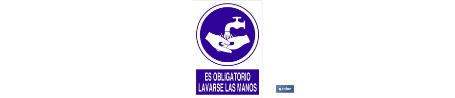 Es obligatorio lavarse las manos