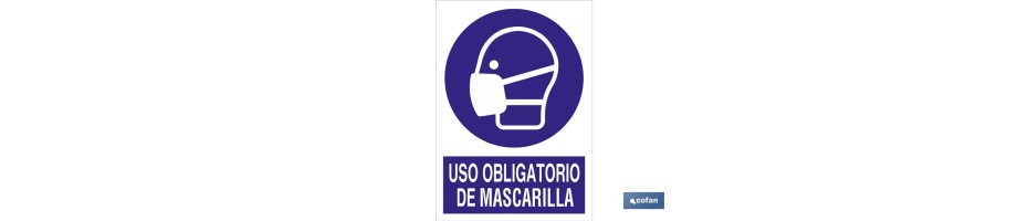 Uso obligatorio de mascarilla