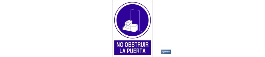 No obstruir la puerta
