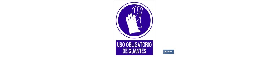 Uso obligatorio de guantes