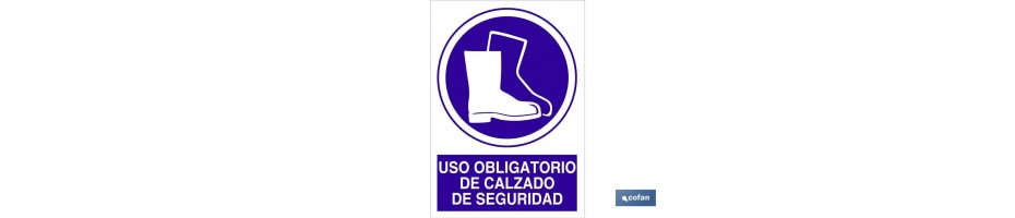 Uso obligatorio de calzado de seguridad