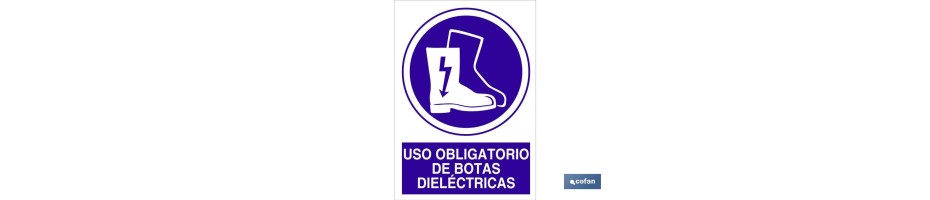 Uso obligatorio de botas dieléctricas