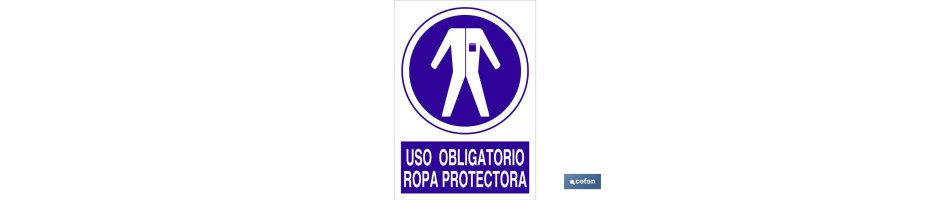 Uso obligatorio ropa protectora