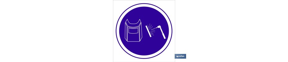 Obligatorio proteccion soldaduras