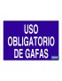 Uso obligatorio de gafas