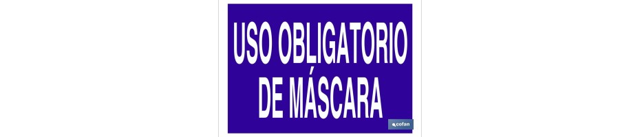 Uso obligatorio de máscara