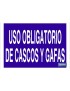 Uso obligatorio de cascos y gafas