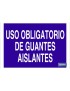 Uso obligatorio de guantes aislantes