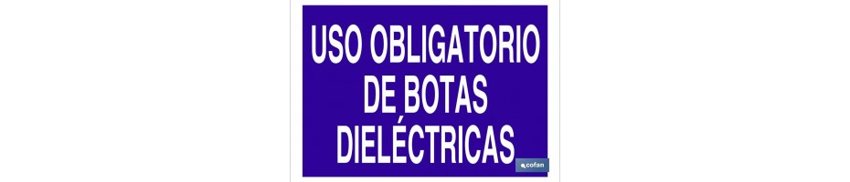 Uso obligatorio de botas dieléctricas