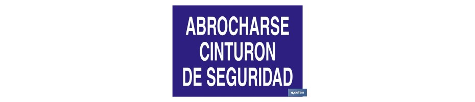 Uso obligatorio de cinturón de seguridad