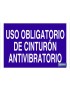 Uso obligatorio de cinturón antivibratorio