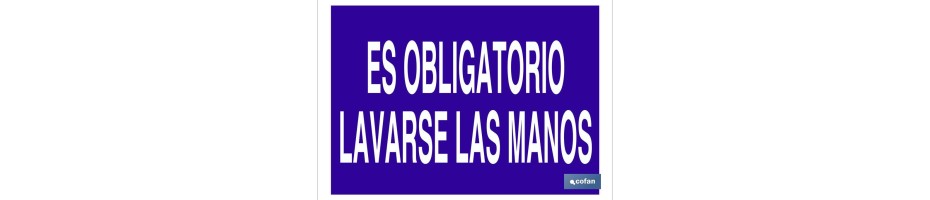 Es obligatorio lavarse las manos