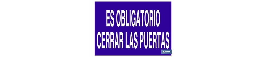 Es obligatorio cerrar las puertas