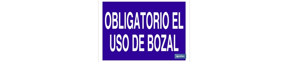 Obligatorio el uso de bozal