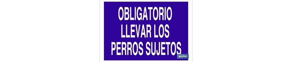 Obligatorio llevar los perros sujetos