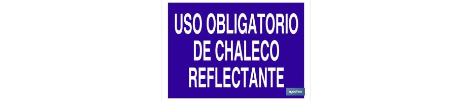 Uso obligatorio de chaleco reflectante