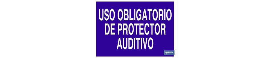 Uso obligatorio de protector auditivo