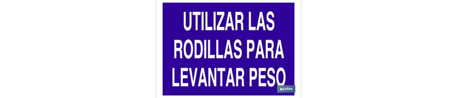 Utilizar las rodillas para levantar peso