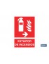 Extintor de incendios Pictograma + Texto