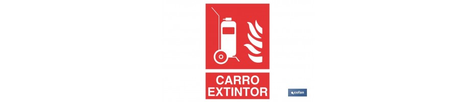 Carro Extintor Pictograma + Texto