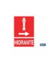 Hidrante Derecha Pictograma + Texto Luminiscente