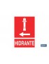 Hidrante Izquierda Pictograma + Texto Luminiscente