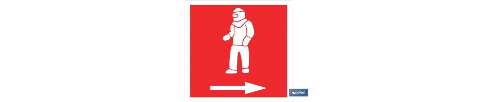 Traje ignifugo derecha