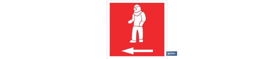 Traje ignifugo izquierda