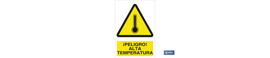 ¡Peligro! alta temperatura