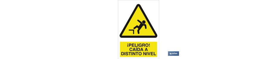 ¡Peligro! caída a distinto nivel