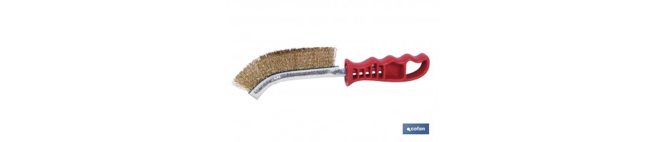 Cepillo Alambre Acero Latonado