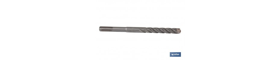 Brocas SDS PLUS para muros 4 puntas