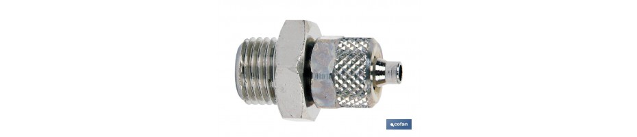 Recto Macho Rosca Métrica